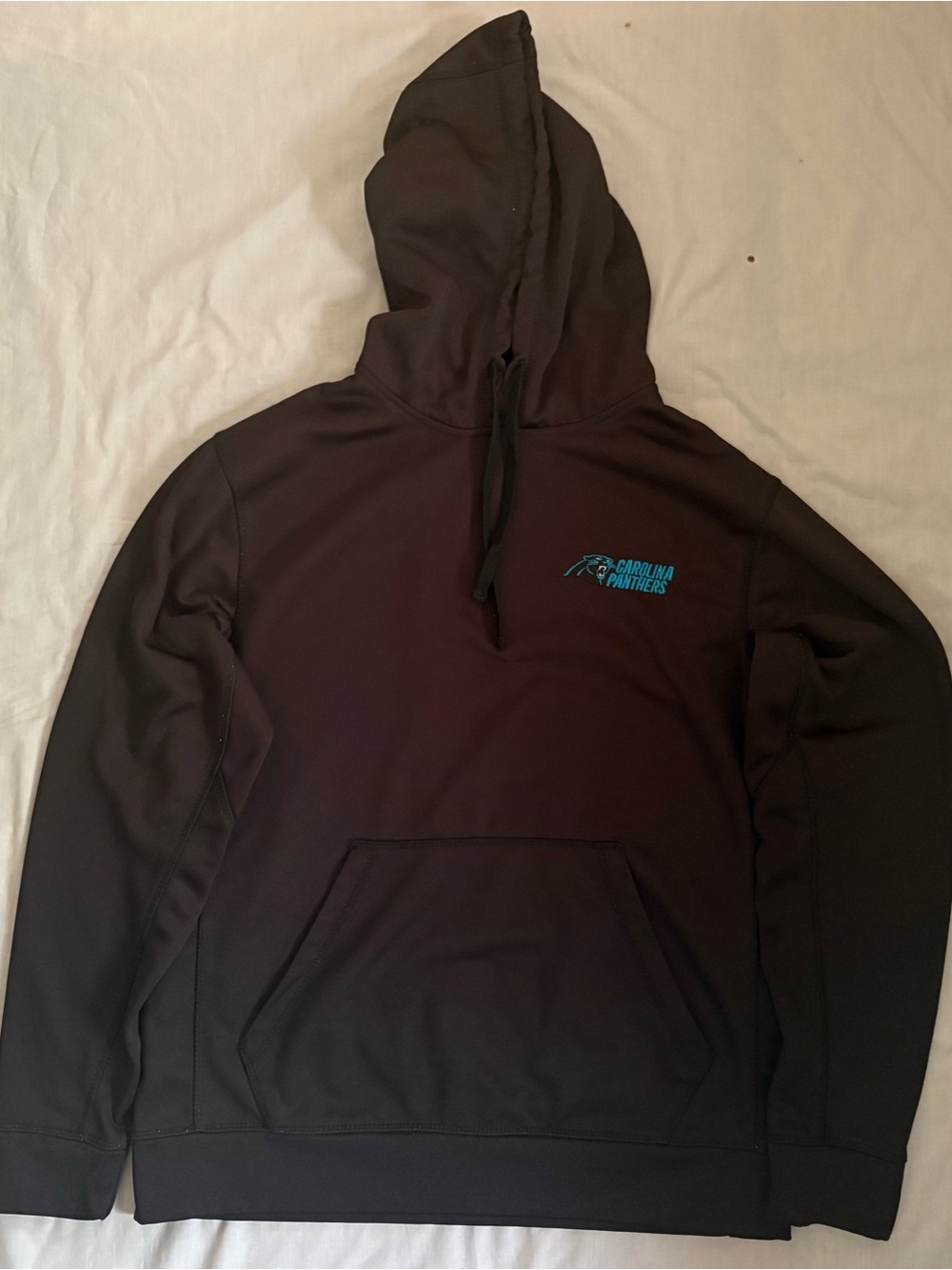 Dunbrooke Carolina Panthers NFL Black Pullover Hoodie Size Medium